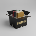 Premium Box of 5 Original Fiction Books with candle option